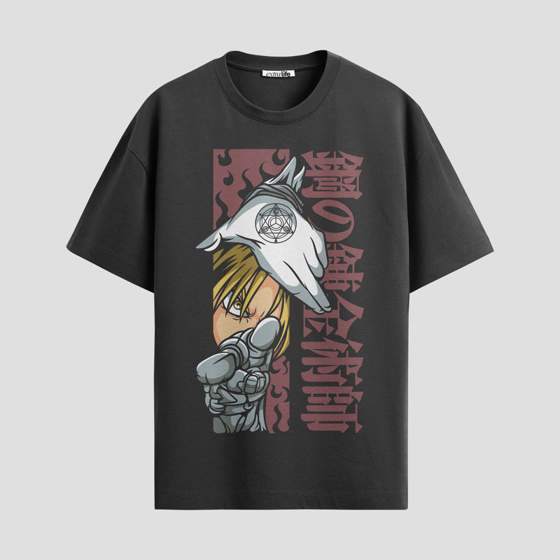 Playera urbana de anime y gaming ExtraLife MX, corte Standard Fit unisex ligero y transpirable en color Deep Black y Pure White, ropa de uso diario para gym y casual.