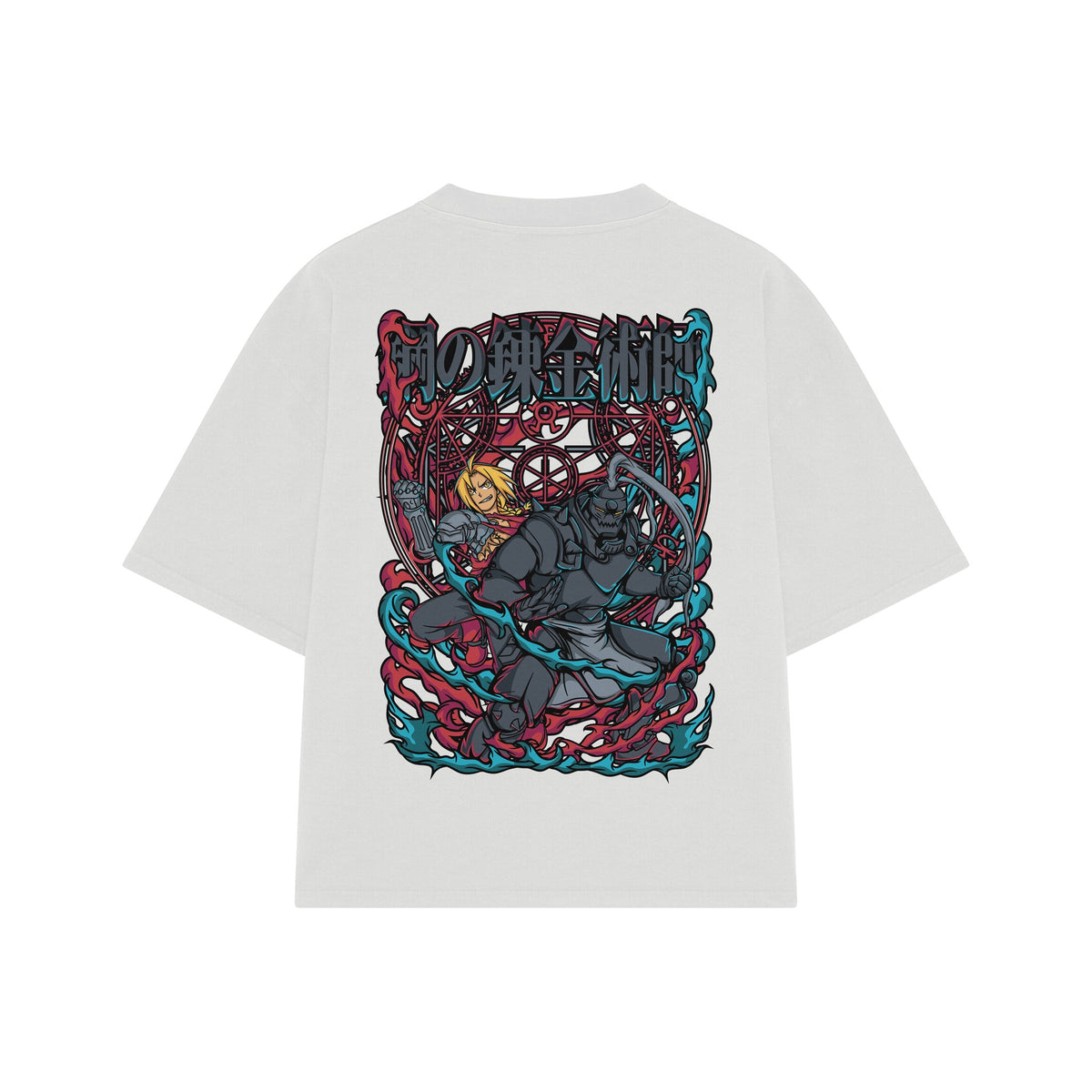 Playera streetwear premium de anime y gaming ExtraLife MX, corte oversized drop shoulder ligero y fresco en color Deep Black y Off-White, moda urbana mexicana de culto.