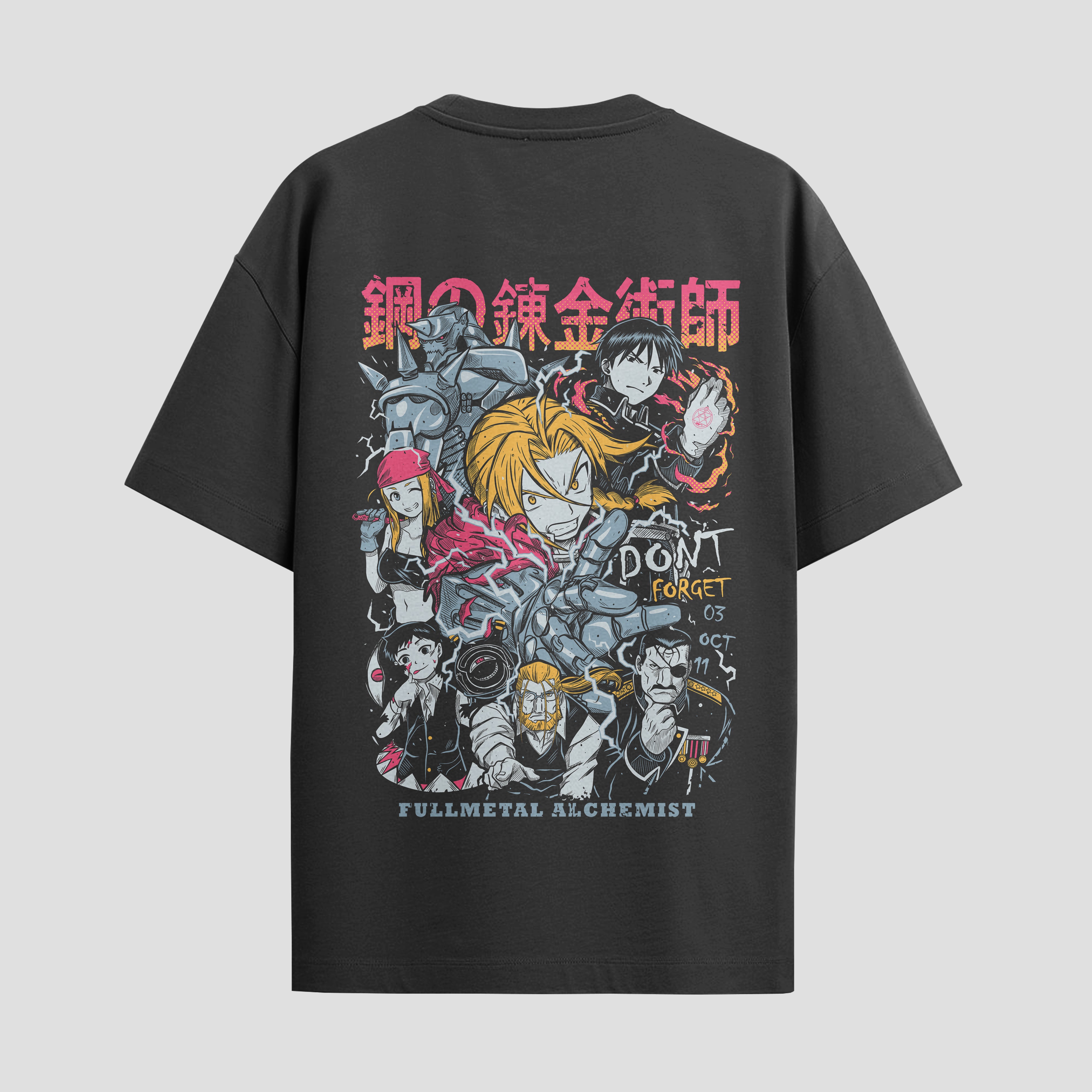 Playera urbana de anime y gaming ExtraLife MX, corte Standard Fit unisex ligero y transpirable en color Deep Black y Pure White, ropa de uso diario para gym y casual.