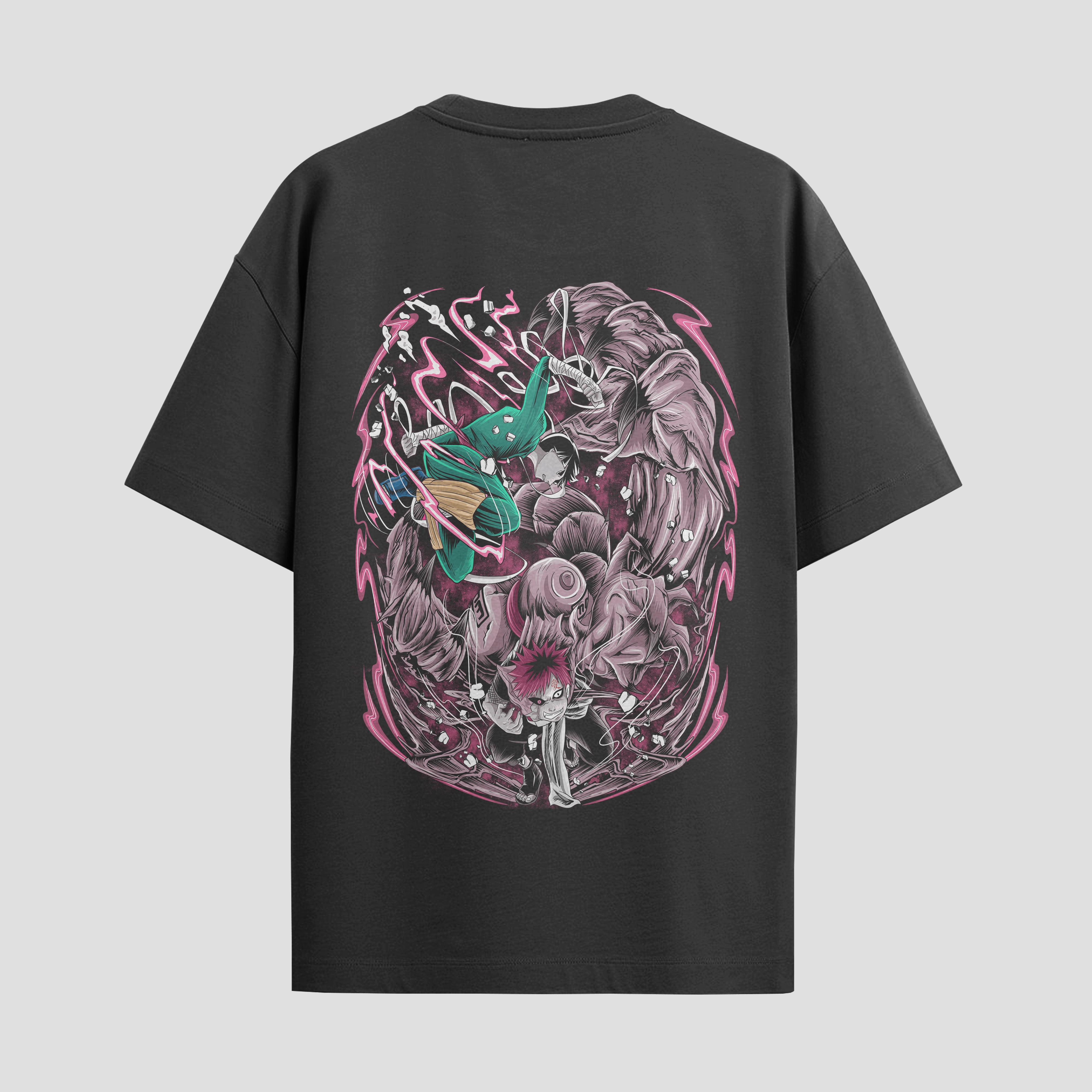 Playera urbana de anime y gaming ExtraLife MX, corte Standard Fit unisex ligero y transpirable en color Deep Black y Pure White, ropa de uso diario para gym y casual.