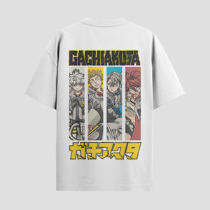 Playera urbana de anime y gaming ExtraLife MX, corte Standard Fit unisex ligero y transpirable en color Deep Black y Pure White, ropa de uso diario para gym y casual.
