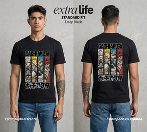 Arte del Desecho | Los del Vertedero #01502 - Playera Standard Fit | Deep Black - Foto en modelo