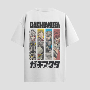 Playera urbana de anime y gaming ExtraLife MX, corte Standard Fit unisex ligero y transpirable en color Deep Black y Pure White, ropa de uso diario para gym y casual.