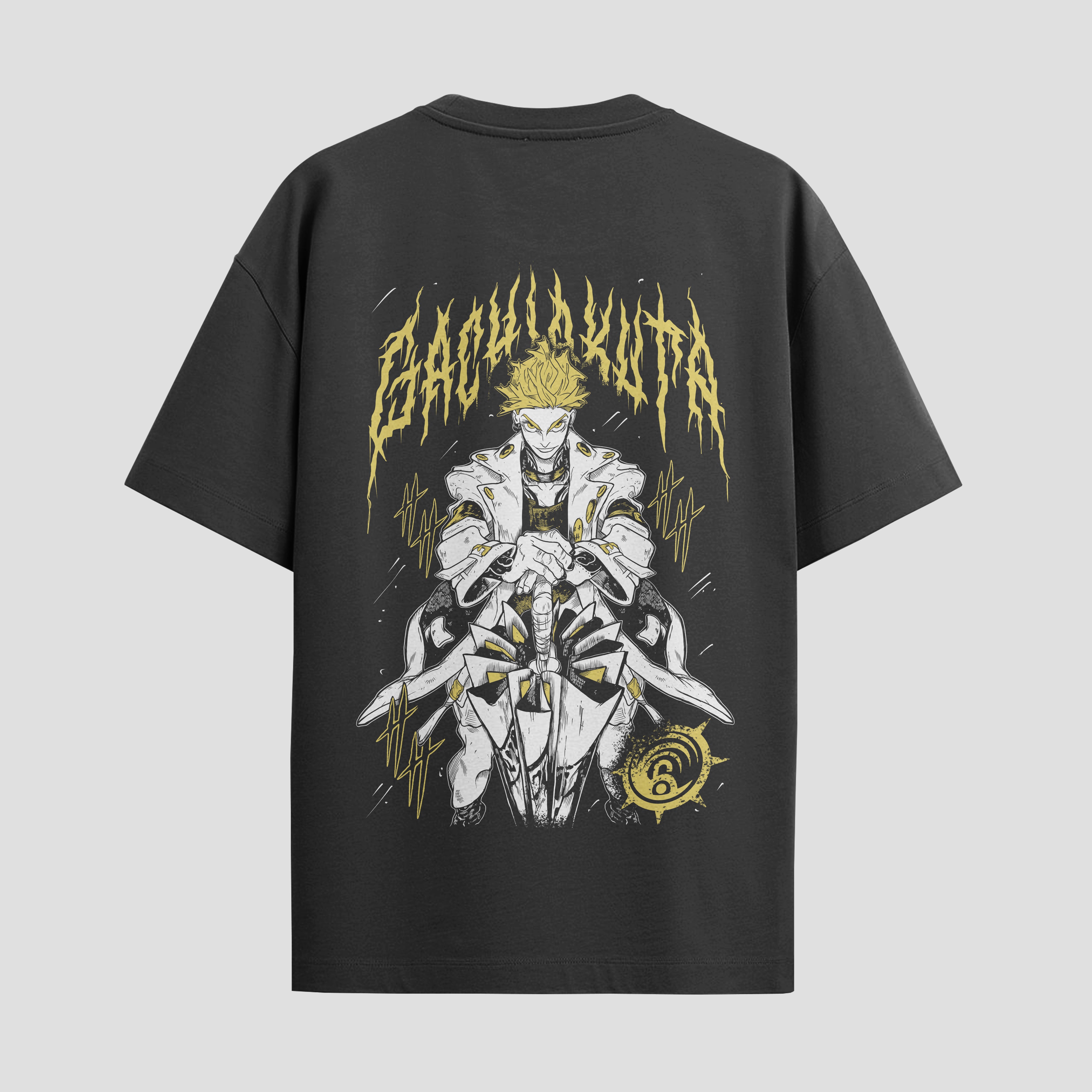 Playera urbana de anime y gaming ExtraLife MX, corte Standard Fit unisex ligero y transpirable en color Deep Black y Pure White, ropa de uso diario para gym y casual.