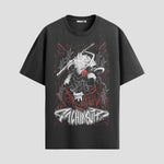 Playera urbana de anime y gaming ExtraLife MX, corte Standard Fit unisex ligero y transpirable en color Deep Black y Pure White, ropa de uso diario para gym y casual.