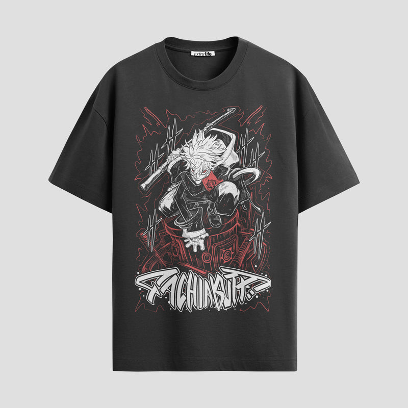 Playera urbana de anime y gaming ExtraLife MX, corte Standard Fit unisex ligero y transpirable en color Deep Black y Pure White, ropa de uso diario para gym y casual.