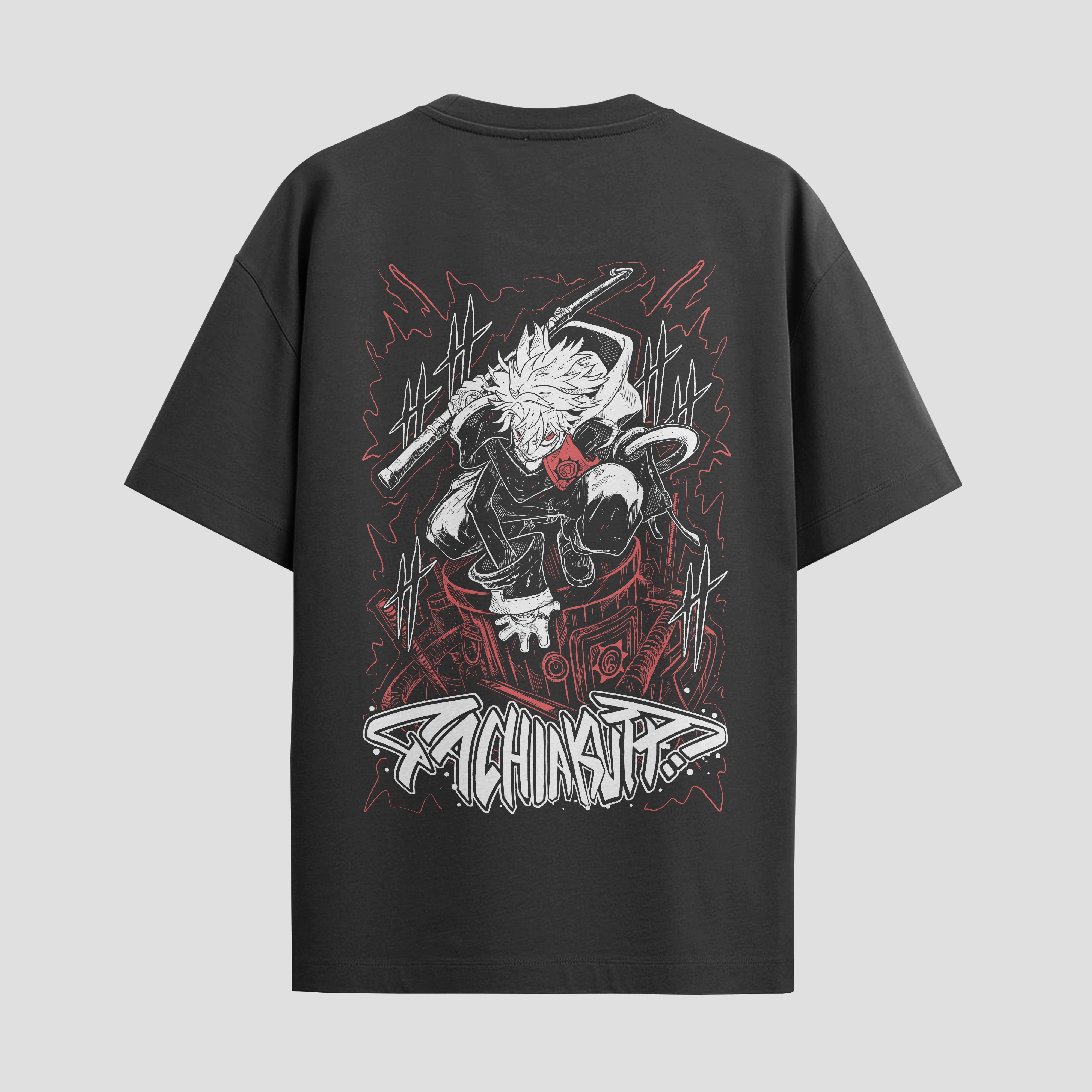 Playera urbana de anime y gaming ExtraLife MX, corte Standard Fit unisex ligero y transpirable en color Deep Black y Pure White, ropa de uso diario para gym y casual.