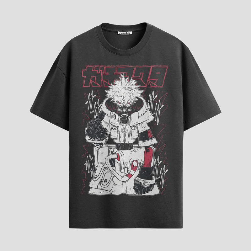 Playera urbana de anime y gaming ExtraLife MX, corte Standard Fit unisex ligero y transpirable en color Deep Black y Pure White, ropa de uso diario para gym y casual.