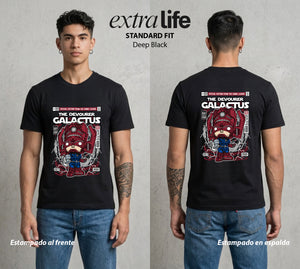 Los Simbiontes | El Devorador de Mundos #01514 - Playera Standard Fit | Deep Black - Foto en modelo