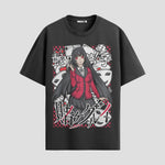 Playera urbana de anime y gaming ExtraLife MX, corte Standard Fit unisex ligero y transpirable en color Deep Black y Pure White, ropa de uso diario para gym y casual.