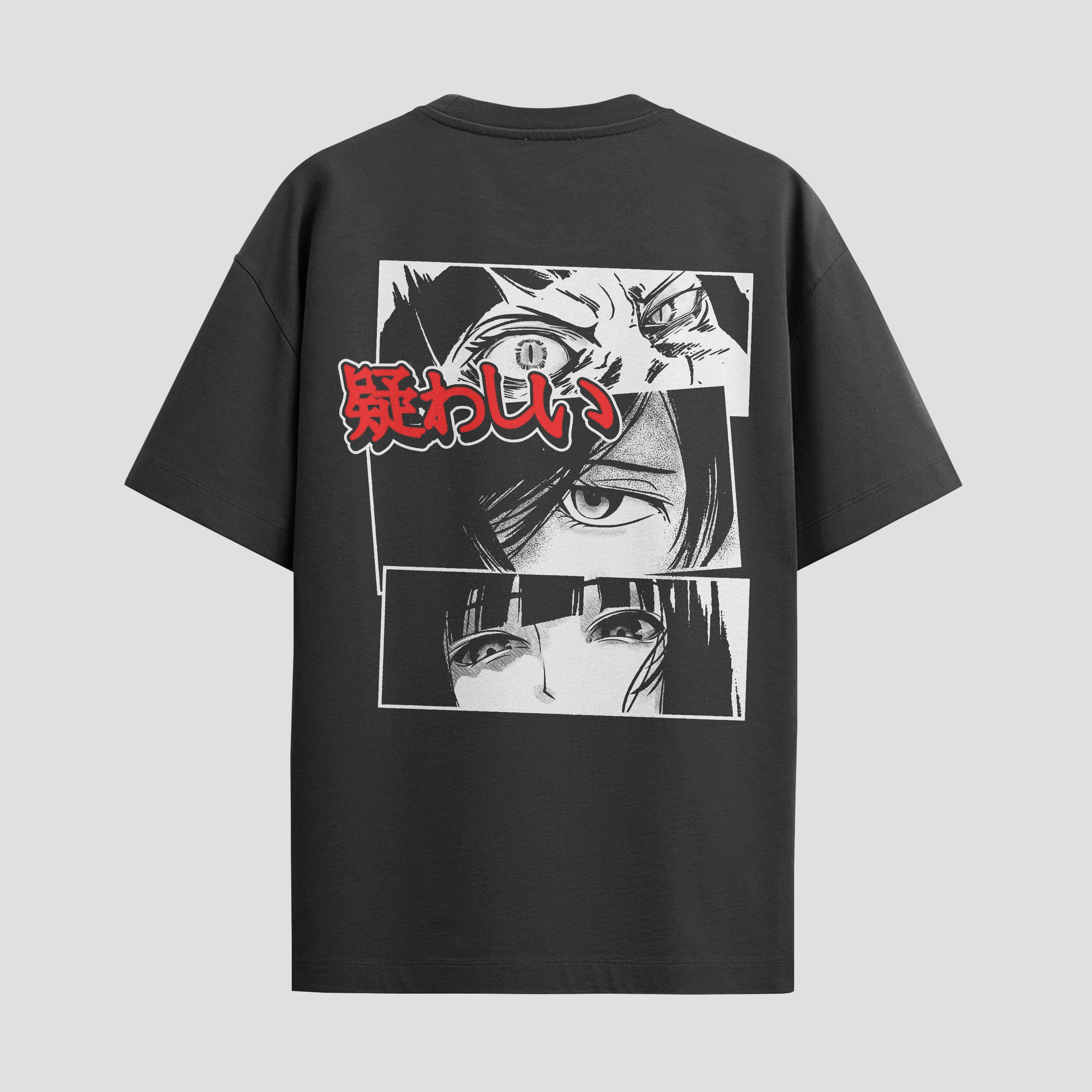 Playera urbana de anime y gaming ExtraLife MX, corte Standard Fit unisex ligero y transpirable en color Deep Black y Pure White, ropa de uso diario para gym y casual.