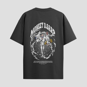 Playera urbana de anime y gaming ExtraLife MX, corte Standard Fit unisex ligero y transpirable en color Deep Black y Pure White, ropa de uso diario para gym y casual.