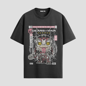 Playera urbana de anime y gaming ExtraLife MX, corte Standard Fit unisex ligero y transpirable en color Deep Black y Pure White, ropa de uso diario para gym y casual.