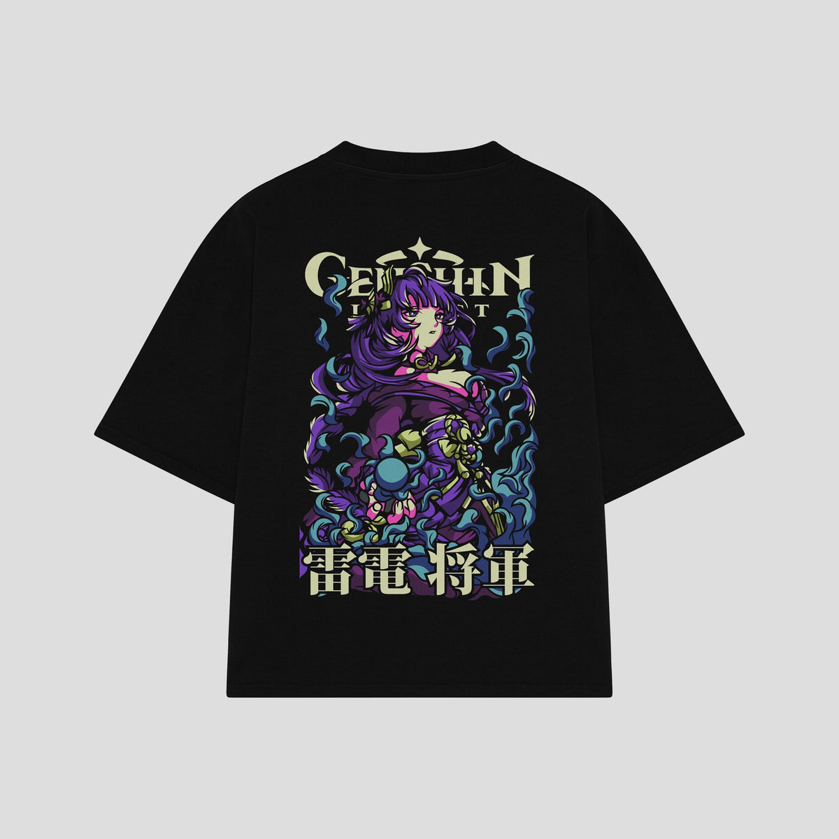 Playera streetwear premium de anime y gaming ExtraLife MX, corte oversized drop shoulder ligero y fresco en color Deep Black y Off-White, moda urbana mexicana de culto.