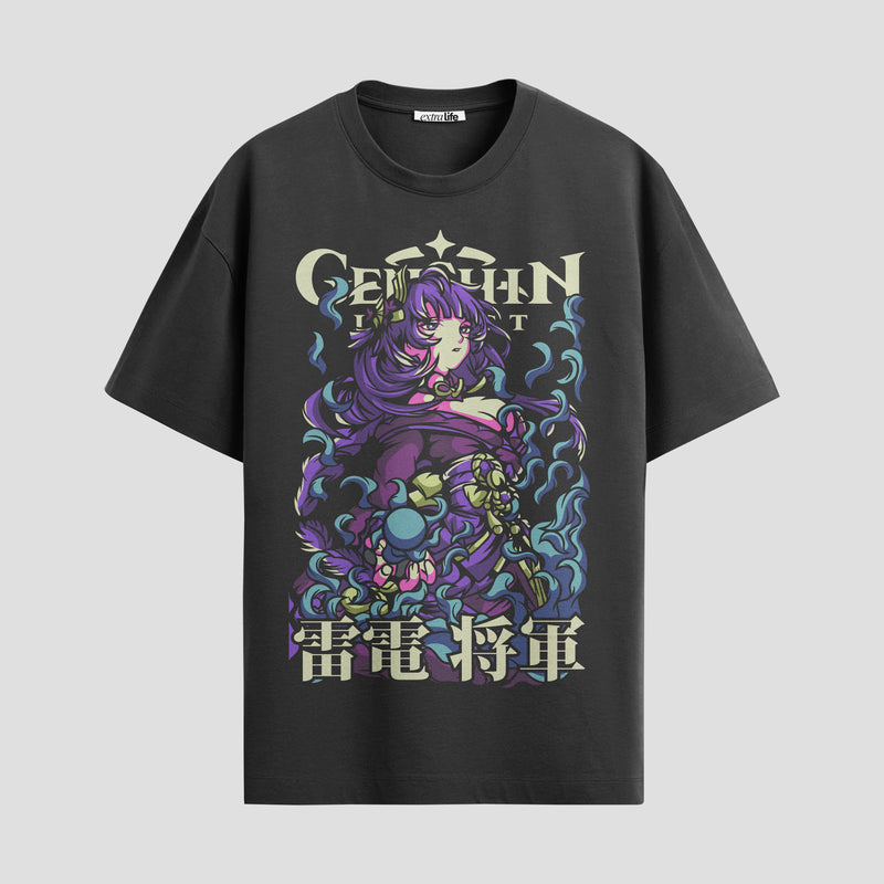 Playera urbana de anime y gaming ExtraLife MX, corte Standard Fit unisex ligero y transpirable en color Deep Black y Pure White, ropa de uso diario para gym y casual.