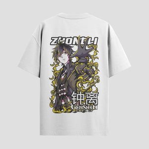 Playera urbana de anime y gaming ExtraLife MX, corte Standard Fit unisex ligero y transpirable en color Deep Black y Pure White, ropa de uso diario para gym y casual.