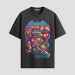 Playera urbana de anime y gaming ExtraLife MX, corte Standard Fit unisex ligero y transpirable en color Deep Black y Pure White, ropa de uso diario para gym y casual.