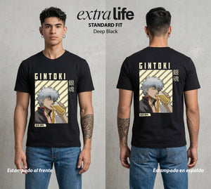 El Samurai sin Trabajo | El Mejor del Joui #01531 - Playera Standard Fit | Deep Black - Foto en modelo