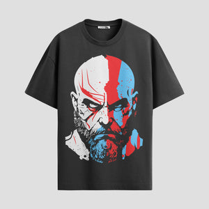 Playera urbana de anime y gaming ExtraLife MX, corte Standard Fit unisex ligero y transpirable en color Deep Black y Pure White, ropa de uso diario para gym y casual.