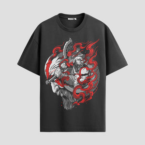 Playera urbana de anime y gaming ExtraLife MX, corte Standard Fit unisex ligero y transpirable en color Deep Black y Pure White, ropa de uso diario para gym y casual.