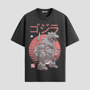 Playera urbana de anime y gaming ExtraLife MX, corte Standard Fit unisex ligero y transpirable en color Deep Black y Pure White, ropa de uso diario para gym y casual.