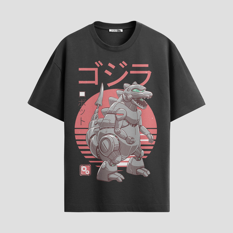 Playera urbana de anime y gaming ExtraLife MX, corte Standard Fit unisex ligero y transpirable en color Deep Black y Pure White, ropa de uso diario para gym y casual.