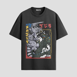 Playera urbana de anime y gaming ExtraLife MX, corte Standard Fit unisex ligero y transpirable en color Deep Black y Pure White, ropa de uso diario para gym y casual.