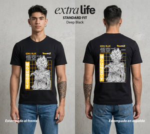 El Poder de las Esferas | Guerrero de las Estrellas #01545 - Playera Standard Fit | Deep Black - Foto en modelo