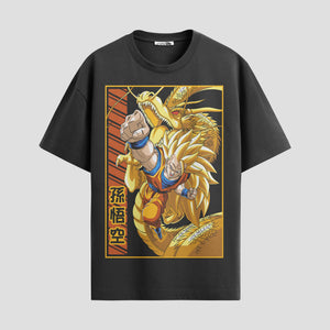Playera urbana de anime y gaming ExtraLife MX, corte Standard Fit unisex ligero y transpirable en color Deep Black y Pure White, ropa de uso diario para gym y casual.