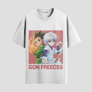 Playera urbana de anime y gaming ExtraLife MX, corte Standard Fit unisex ligero y transpirable en color Deep Black y Pure White, ropa de uso diario para gym y casual.