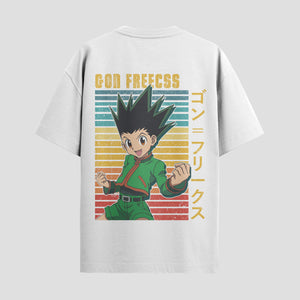 Playera urbana de anime y gaming ExtraLife MX, corte Standard Fit unisex ligero y transpirable en color Deep Black y Pure White, ropa de uso diario para gym y casual.