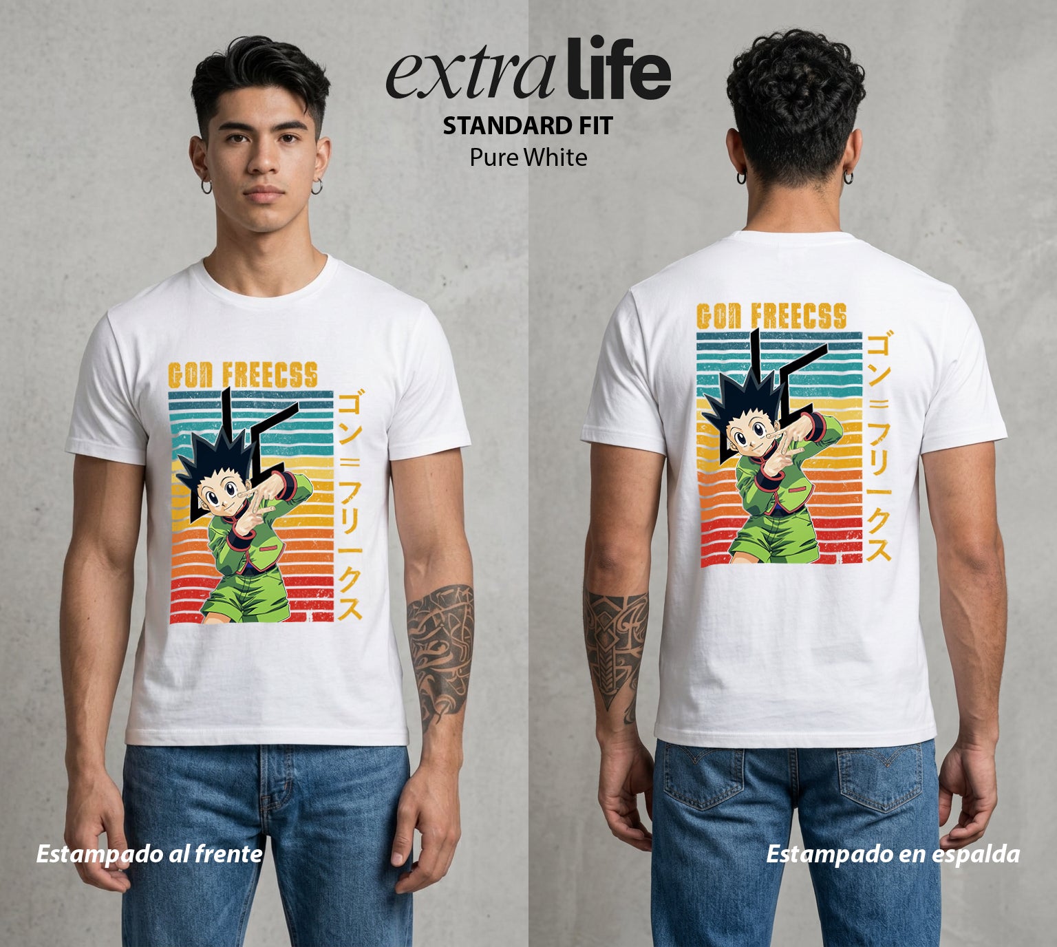 La Prueba del Cazador | El Cazador Natural #01550 - Playera Standard Fit | Pure White - Foto en modelo