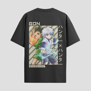 Playera urbana de anime y gaming ExtraLife MX, corte Standard Fit unisex ligero y transpirable en color Deep Black y Pure White, ropa de uso diario para gym y casual.