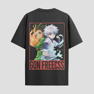 Playera urbana de anime y gaming ExtraLife MX, corte Standard Fit unisex ligero y transpirable en color Deep Black y Pure White, ropa de uso diario para gym y casual.