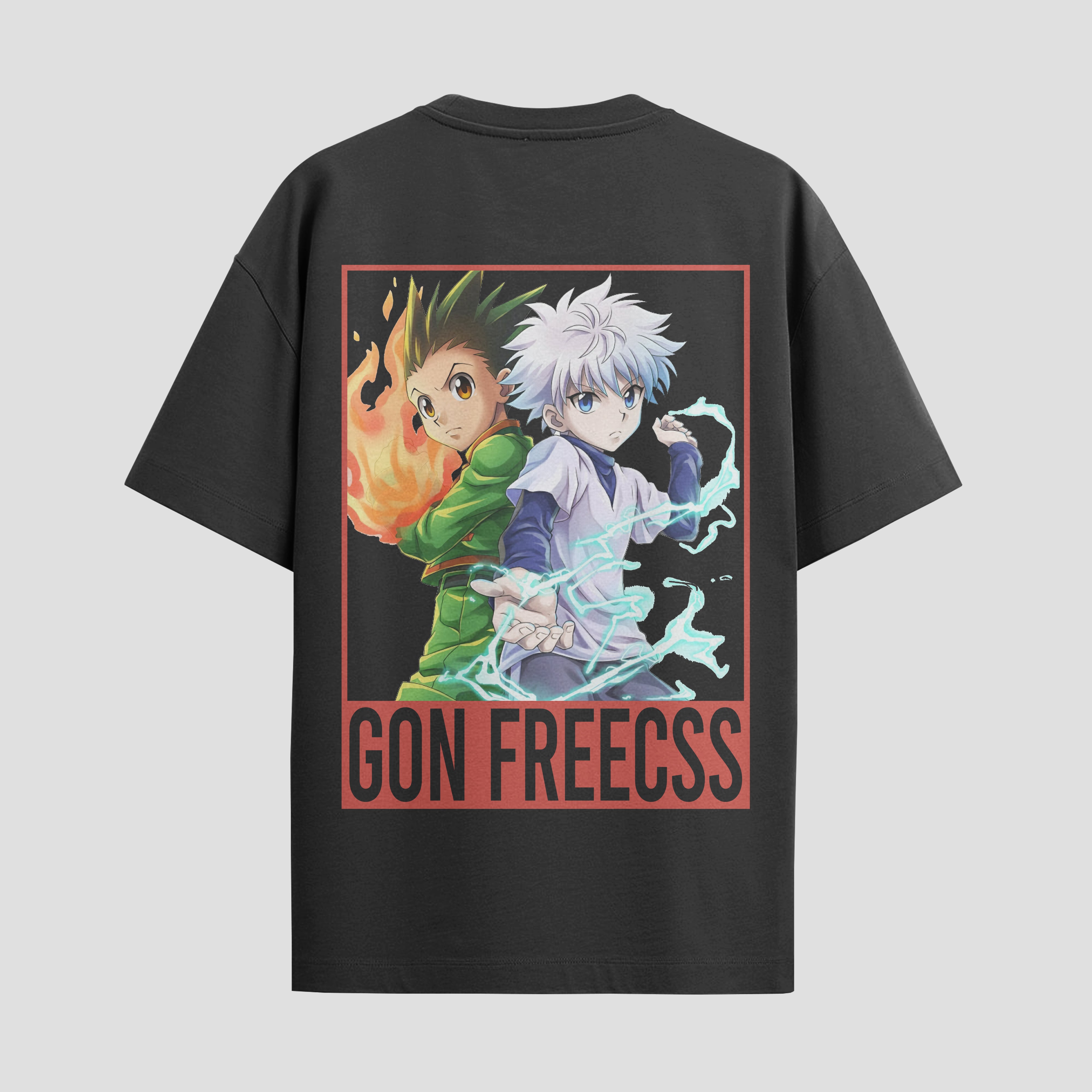 Playera urbana de anime y gaming ExtraLife MX, corte Standard Fit unisex ligero y transpirable en color Deep Black y Pure White, ropa de uso diario para gym y casual.