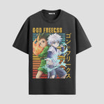 Playera urbana de anime y gaming ExtraLife MX, corte Standard Fit unisex ligero y transpirable en color Deep Black y Pure White, ropa de uso diario para gym y casual.