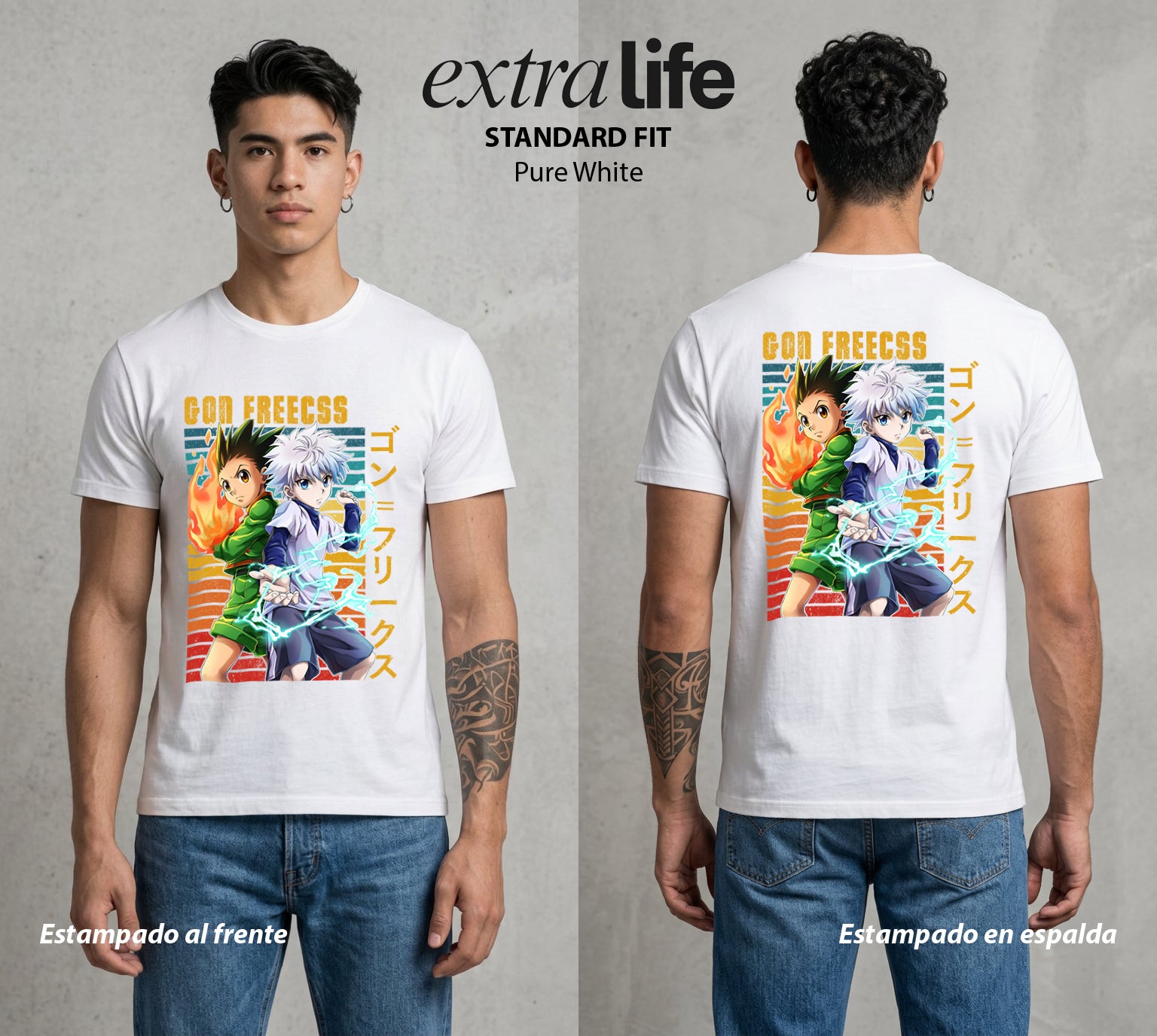 La Prueba del Cazador | El Cazador Natural #01556 - Playera Standard Fit | Pure White - Foto en modelo