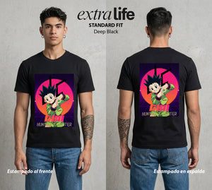 La Prueba del Cazador | La Alegria del Cazador #01559 - Playera Standard Fit | Deep Black - Foto en modelo
