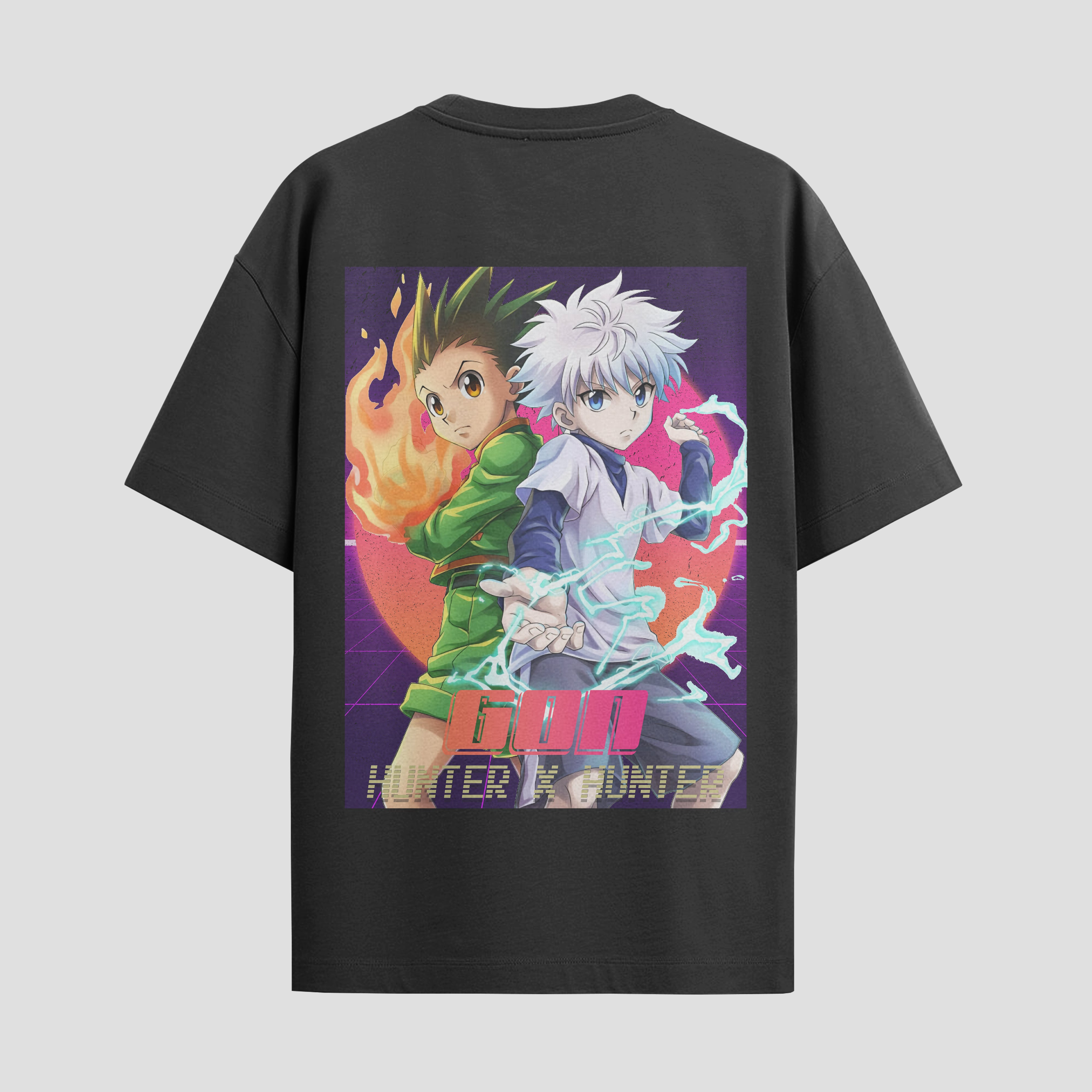 Playera urbana de anime y gaming ExtraLife MX, corte Standard Fit unisex ligero y transpirable en color Deep Black y Pure White, ropa de uso diario para gym y casual.