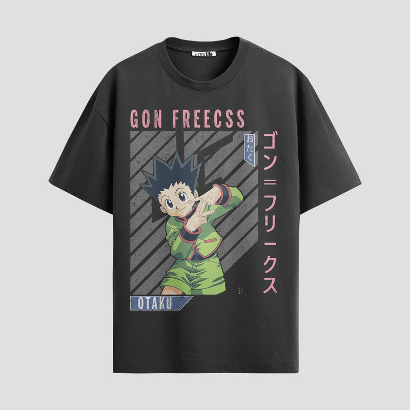 Playera urbana de anime y gaming ExtraLife MX, corte Standard Fit unisex ligero y transpirable en color Deep Black y Pure White, ropa de uso diario para gym y casual.