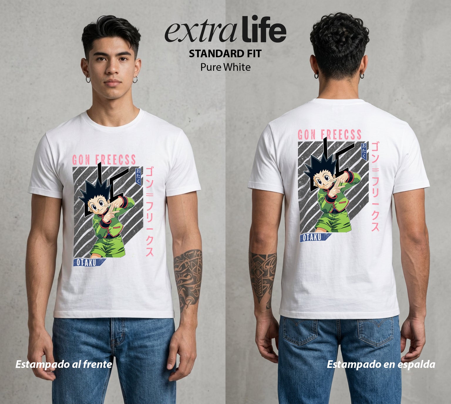 La Prueba del Cazador | El Cazador Natural #01562 - Playera Standard Fit | Pure White - Foto en modelo