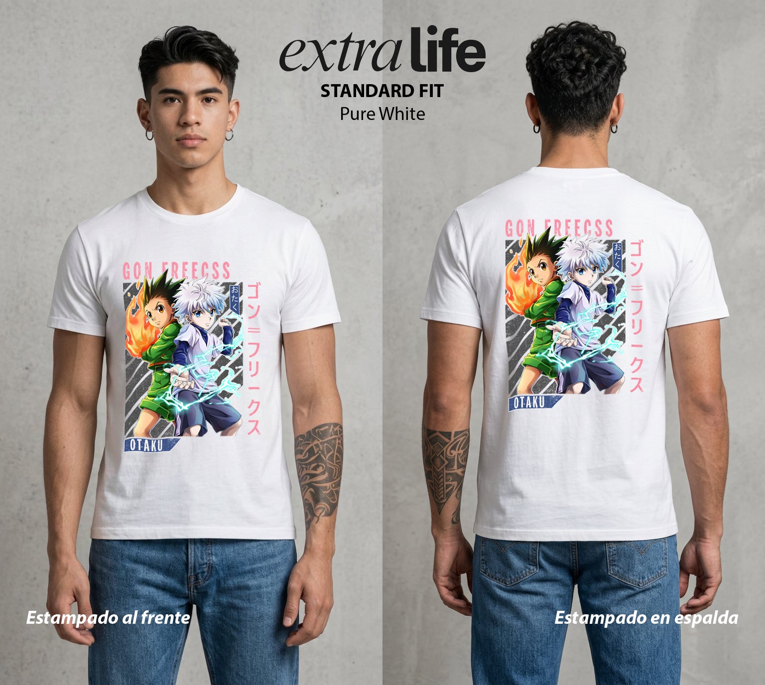La Prueba del Cazador | El Cazador Natural #01568 - Playera Standard Fit | Pure White - Foto en modelo