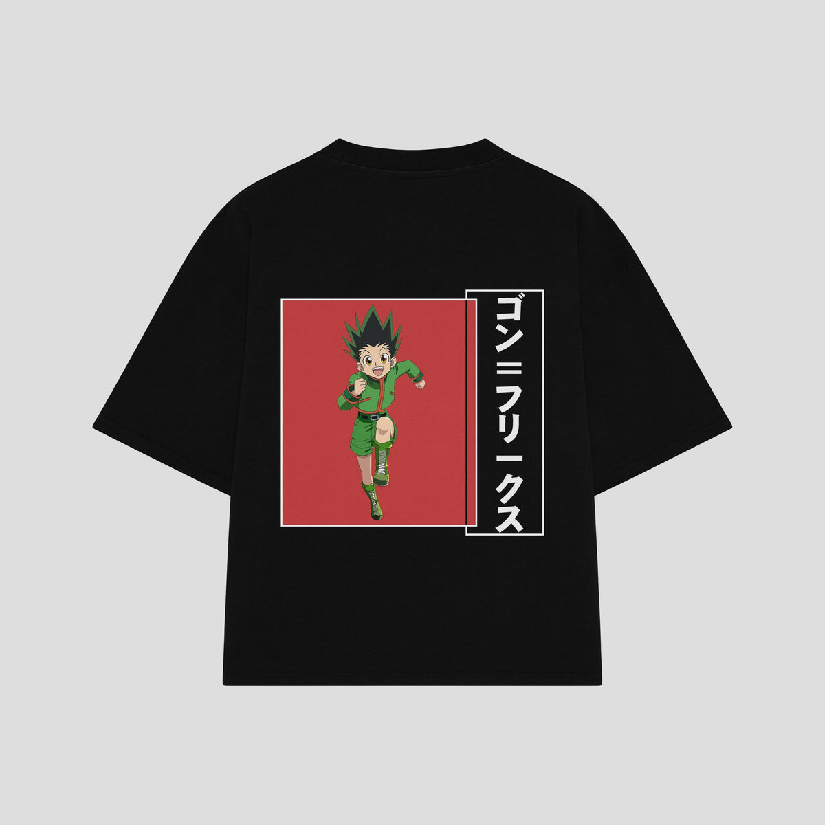 Playera streetwear premium de anime y gaming ExtraLife MX, corte oversized drop shoulder ligero y fresco en color Deep Black y Off-White, moda urbana mexicana de culto.