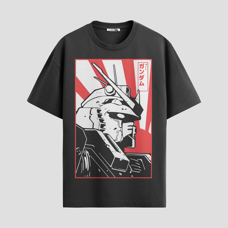 Playera urbana de anime y gaming ExtraLife MX, corte Standard Fit unisex ligero y transpirable en color Deep Black y Pure White, ropa de uso diario para gym y casual.