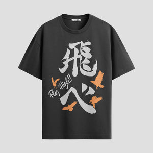 Playera urbana de anime y gaming ExtraLife MX, corte Standard Fit unisex ligero y transpirable en color Deep Black y Pure White, ropa de uso diario para gym y casual.