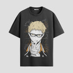 Playera urbana de anime y gaming ExtraLife MX, corte Standard Fit unisex ligero y transpirable en color Deep Black y Pure White, ropa de uso diario para gym y casual.