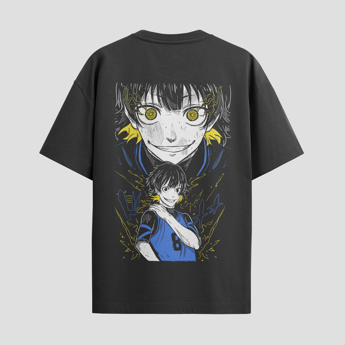 Playera urbana de anime y gaming ExtraLife MX, corte Classic Premium unisex ligero y transpirable en color Deep Black y Pure White, ropa de uso diario para gym y casual.