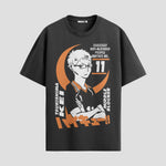Playera urbana de anime y gaming ExtraLife MX, corte Standard Fit unisex ligero y transpirable en color Deep Black y Pure White, ropa de uso diario para gym y casual.