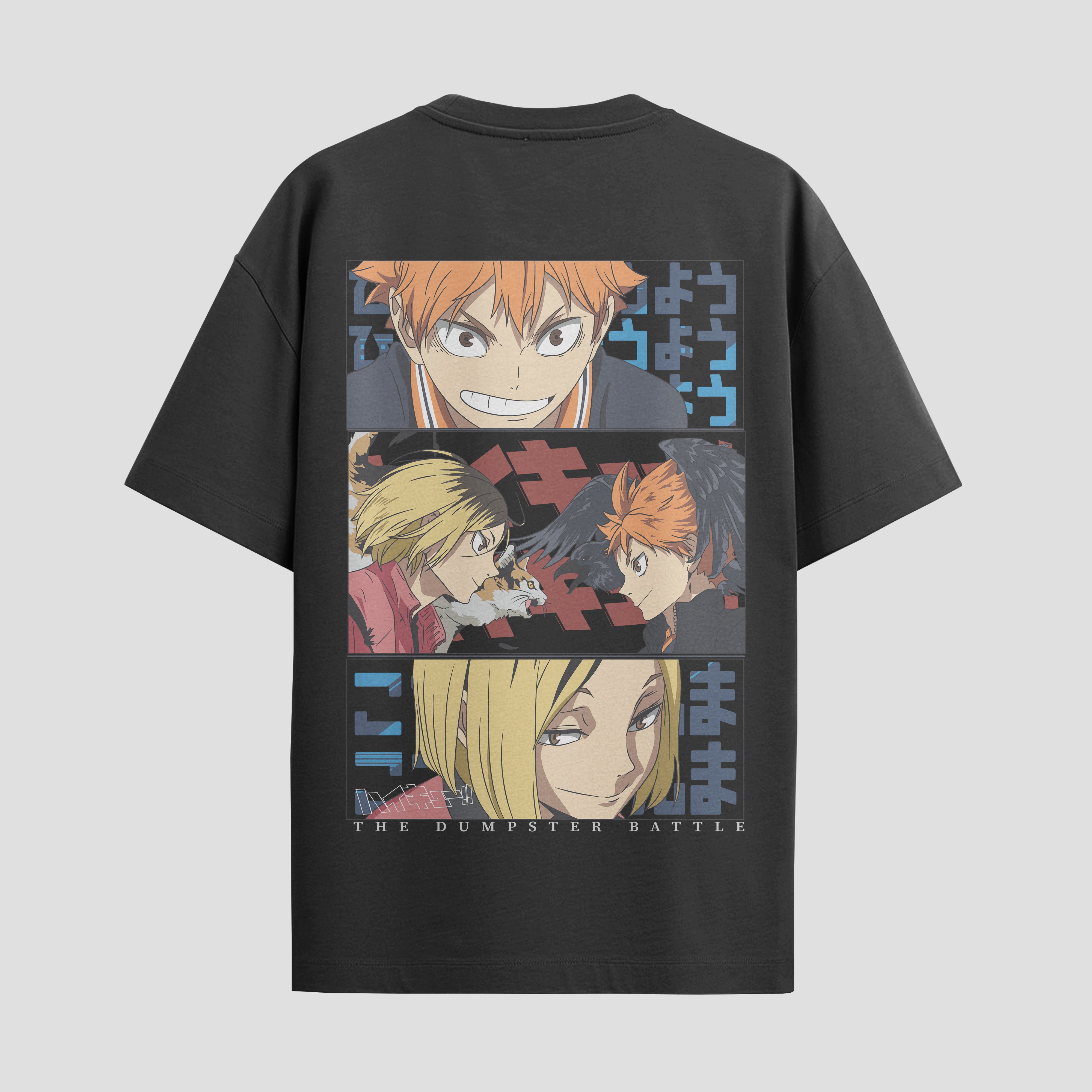 Playera urbana de anime y gaming ExtraLife MX, corte Standard Fit unisex ligero y transpirable en color Deep Black y Pure White, ropa de uso diario para gym y casual.