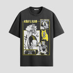 Playera urbana de anime y gaming ExtraLife MX, corte Standard Fit unisex ligero y transpirable en color Deep Black y Pure White, ropa de uso diario para gym y casual.